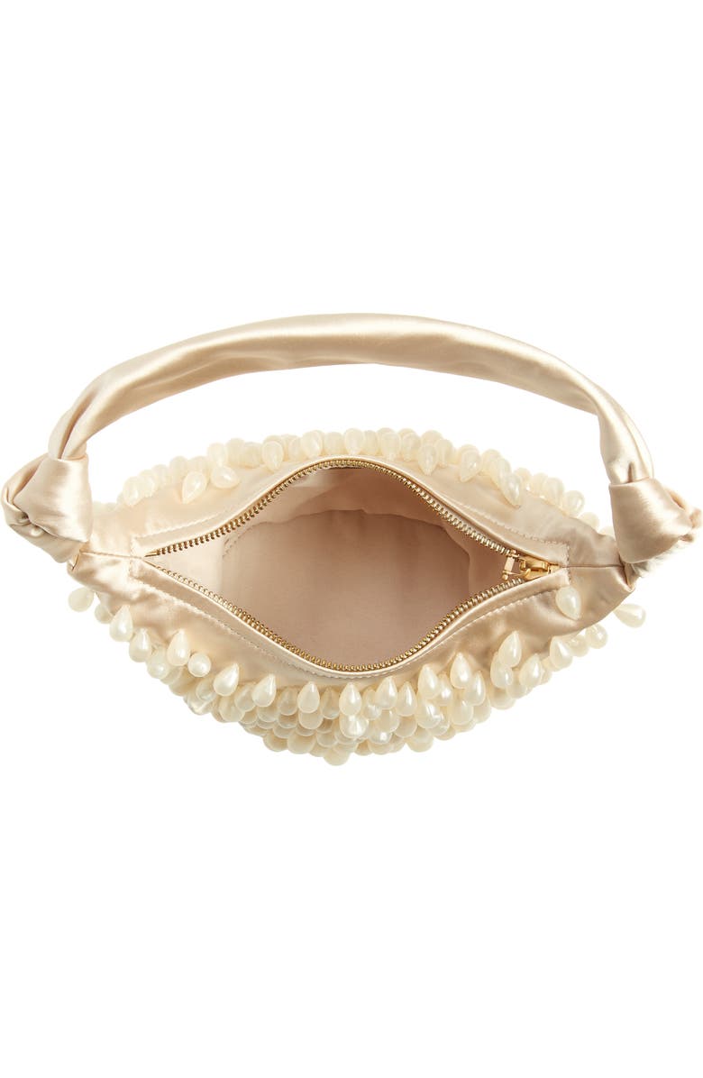 Cult Gaia Gia Bead & Satin Shoulder Bag, Alternate, color,