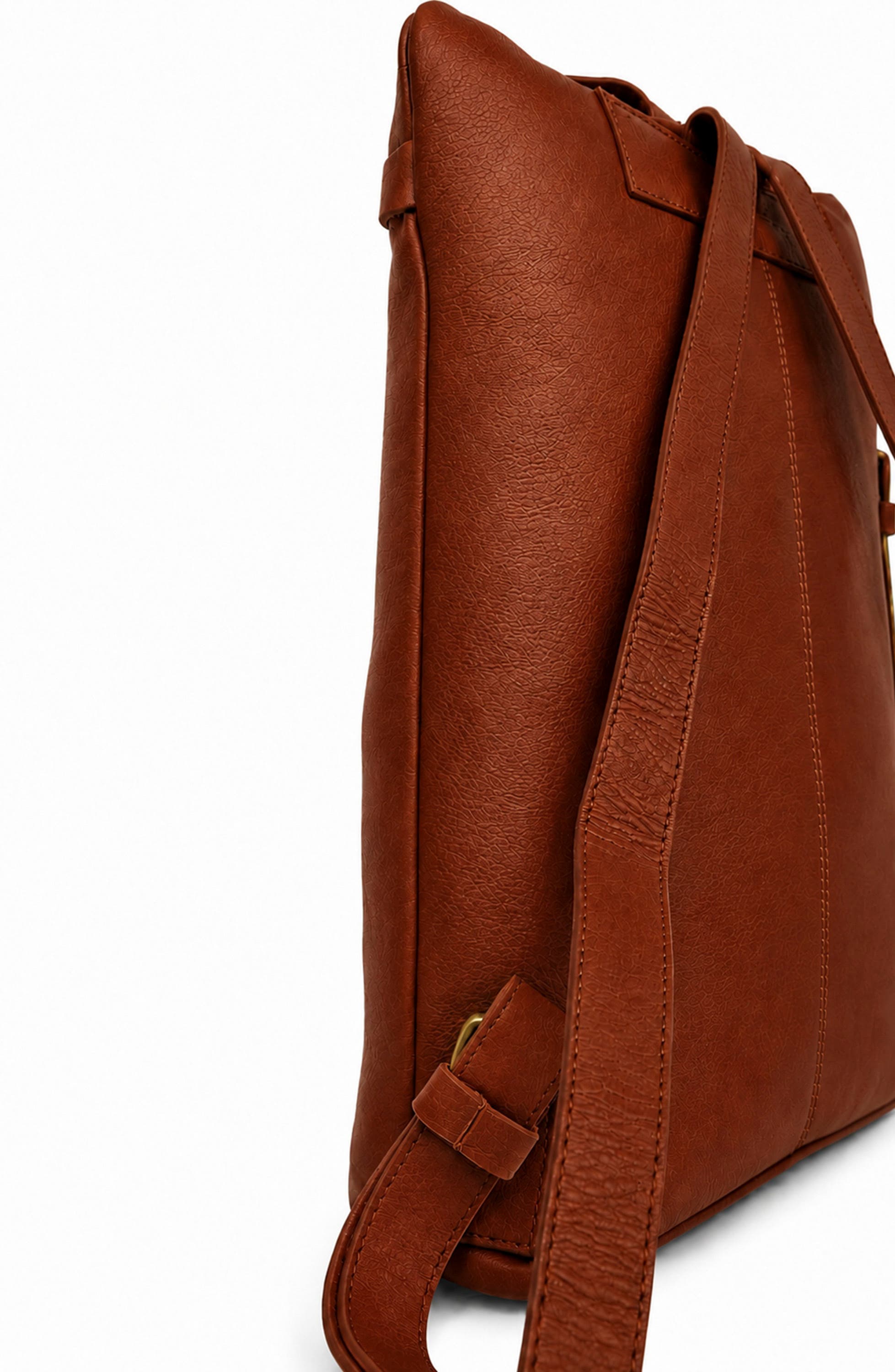 Willow Leather Backpack, Alternate, color, COGNAC