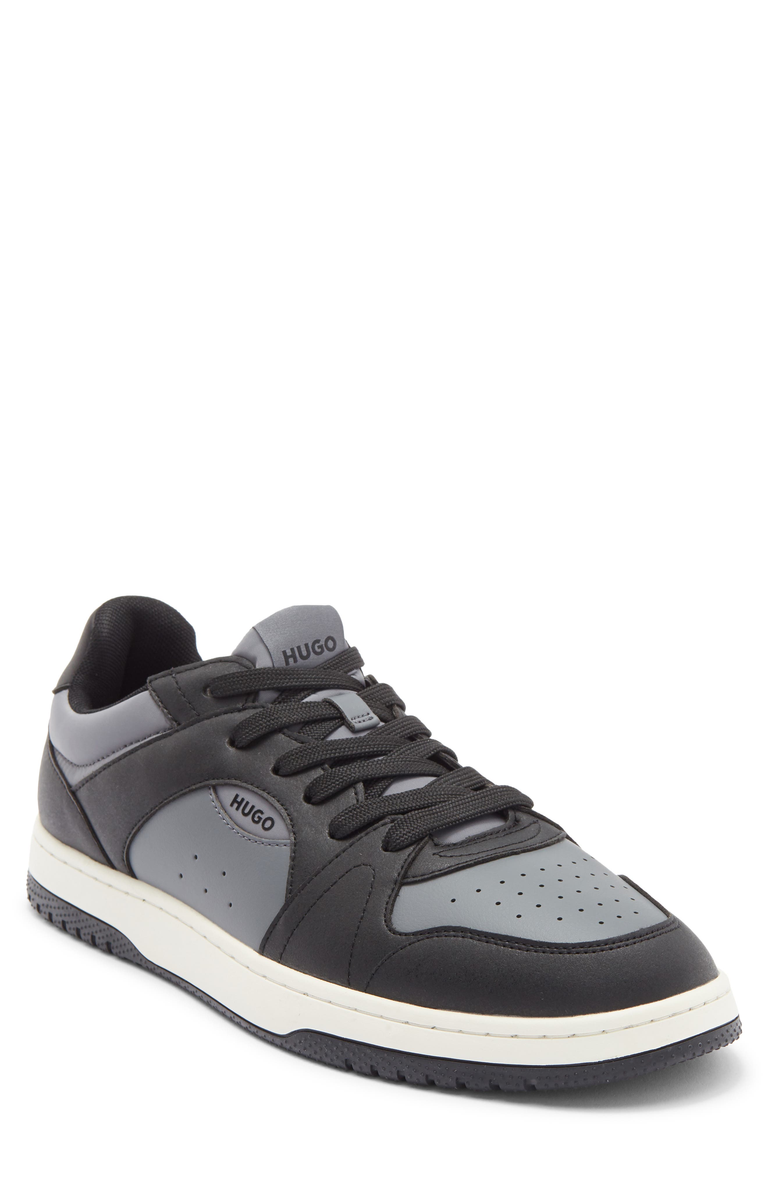 BOSS Hadrian Tenn Sneaker, Main, color, Charcoal