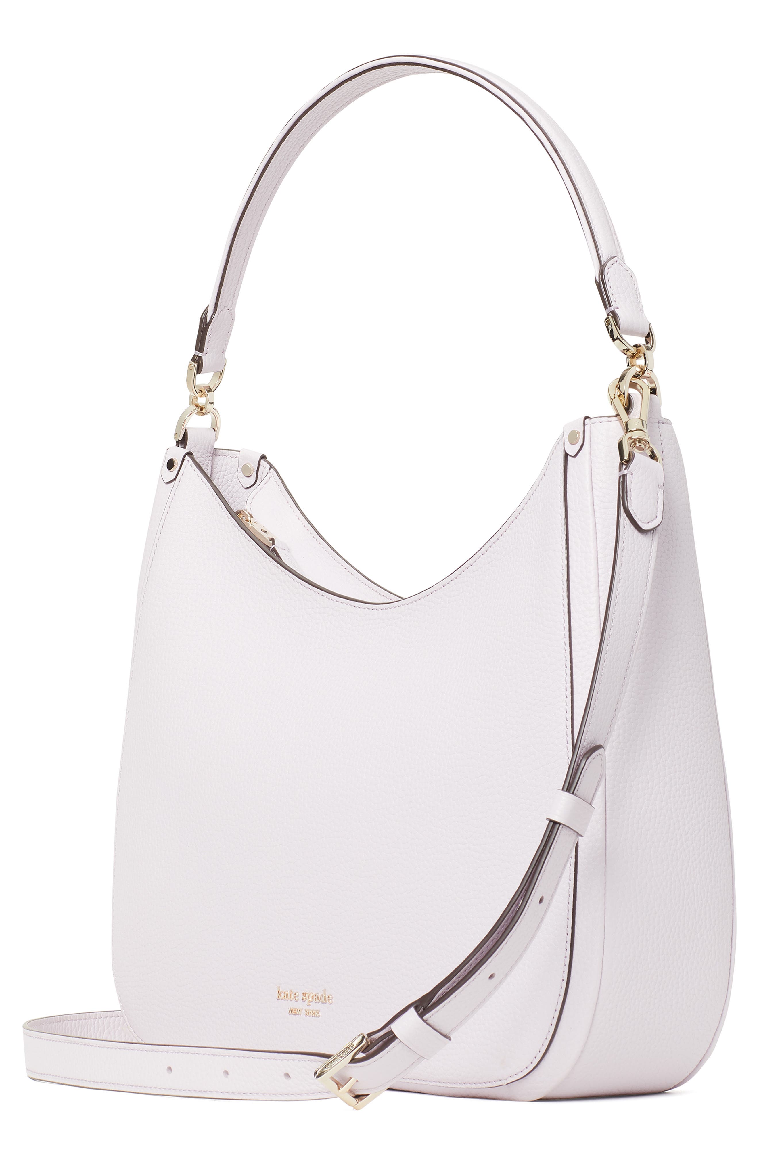 Kate Spade New York roulette large leather hobo bag, Alternate, color, 