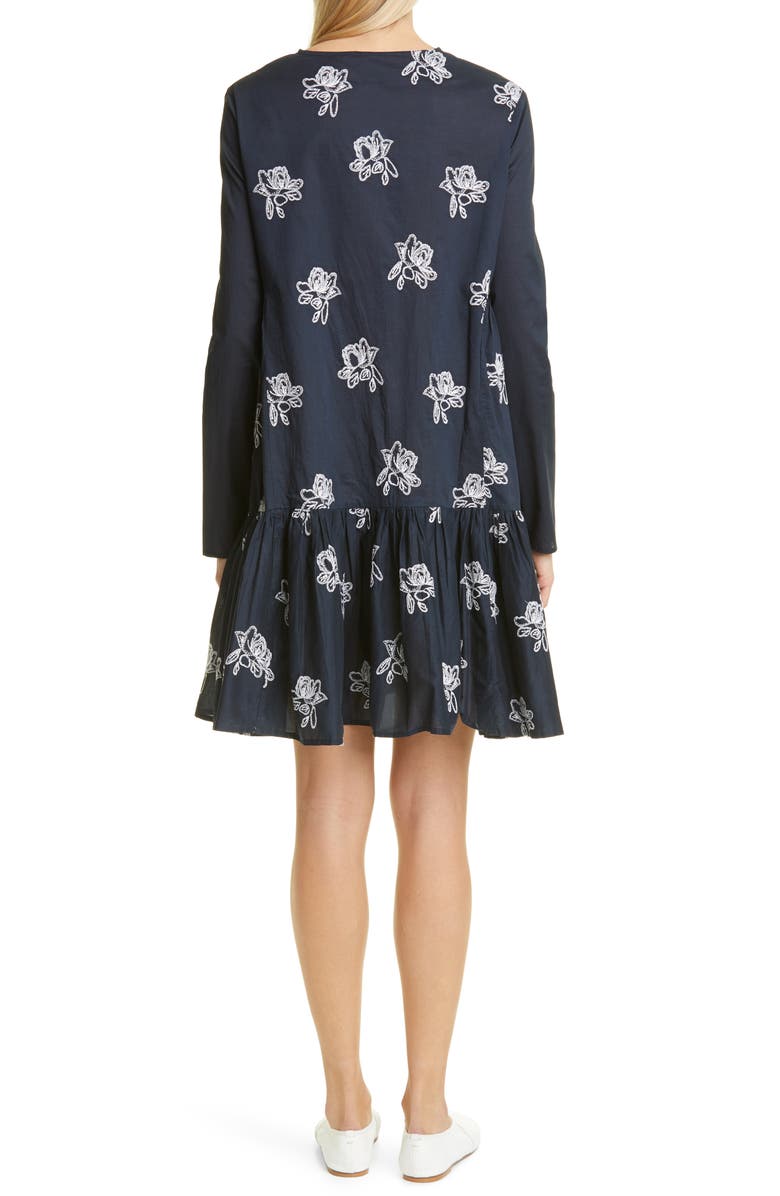 Merlette Caliza Embroidered Long Sleeve Dress, Alternate, color, 