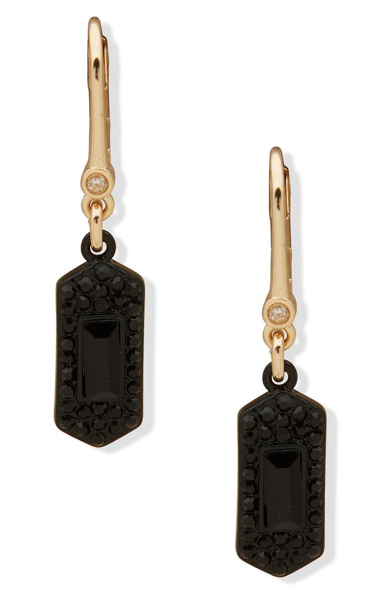 DKNY Crystal Hexagonal Drop Earrings, Main, color, 