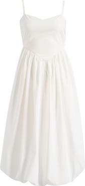 Lipsy Cami Puffball Drop Waist Midi Dress