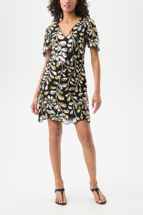 Trina Turk Obelle 2 Short Sleeve Sequin Dress Trina Turk Obelle 2 Short Sleeve Sequin Dress