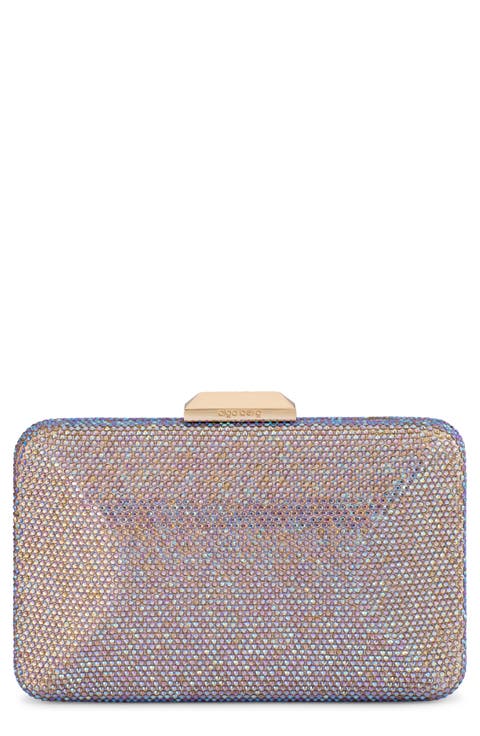 Edith Iridescent Frame Clutch