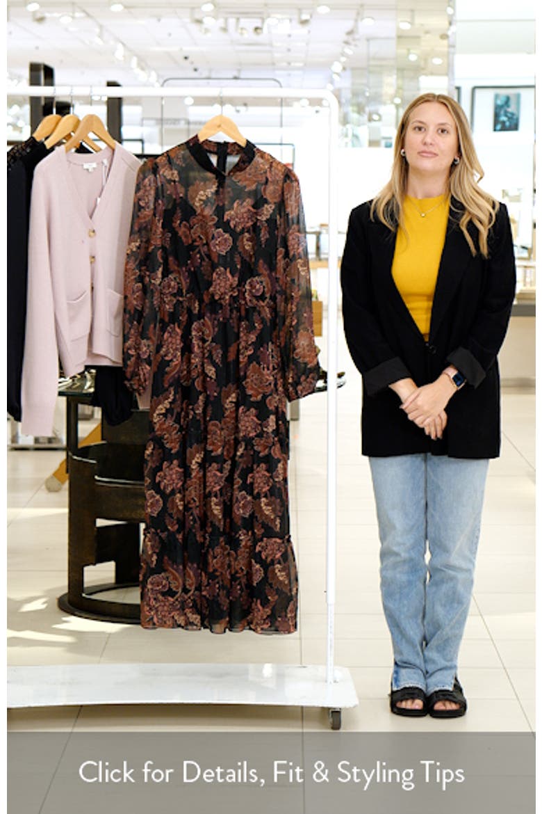 Whispers of Bohemia Long Sleeve Maxi Dress video