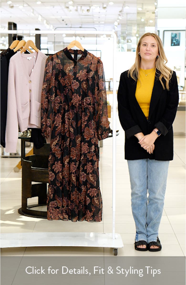 Whispers of Bohemia Long Sleeve Maxi Dress, sales video thumbnail