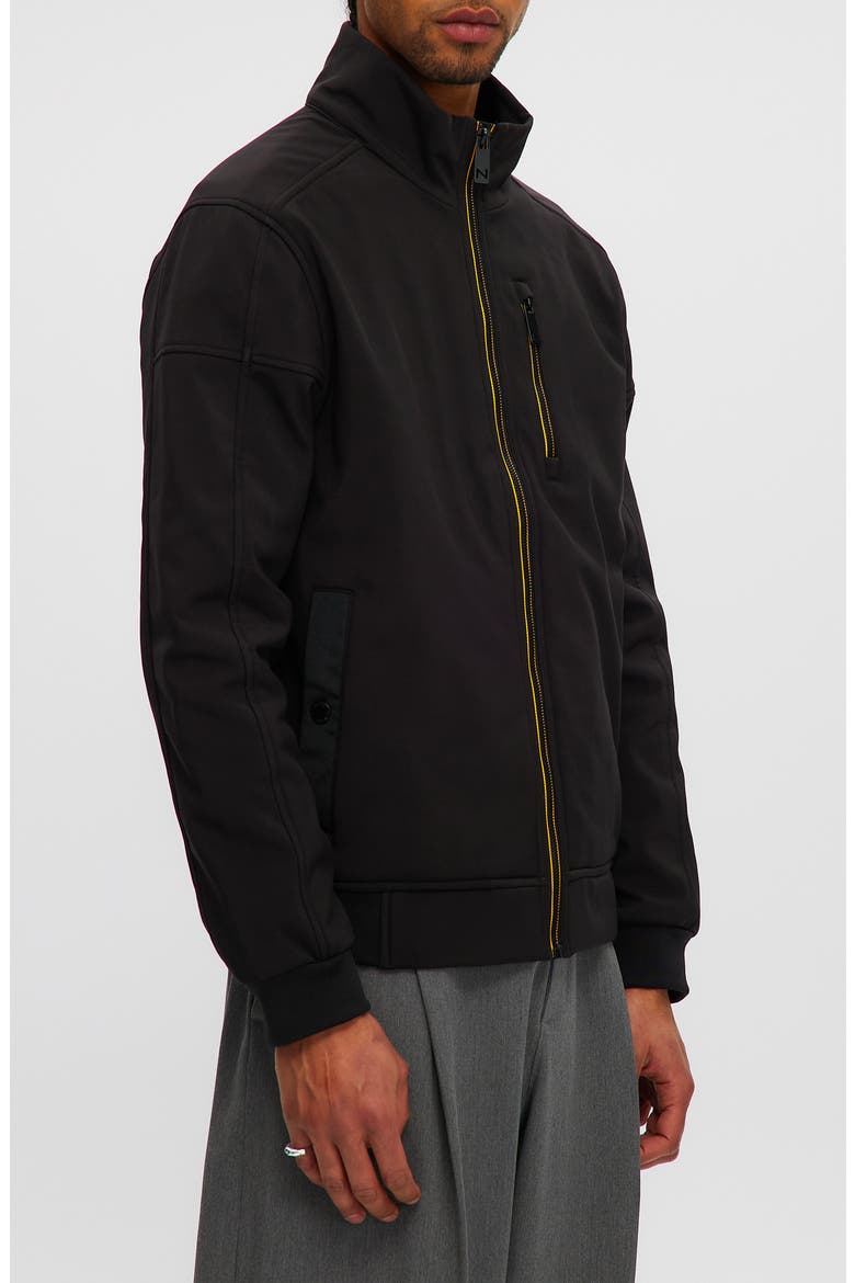 Soft Shell Windbreaker Jacket, Alternate, color, BLACK