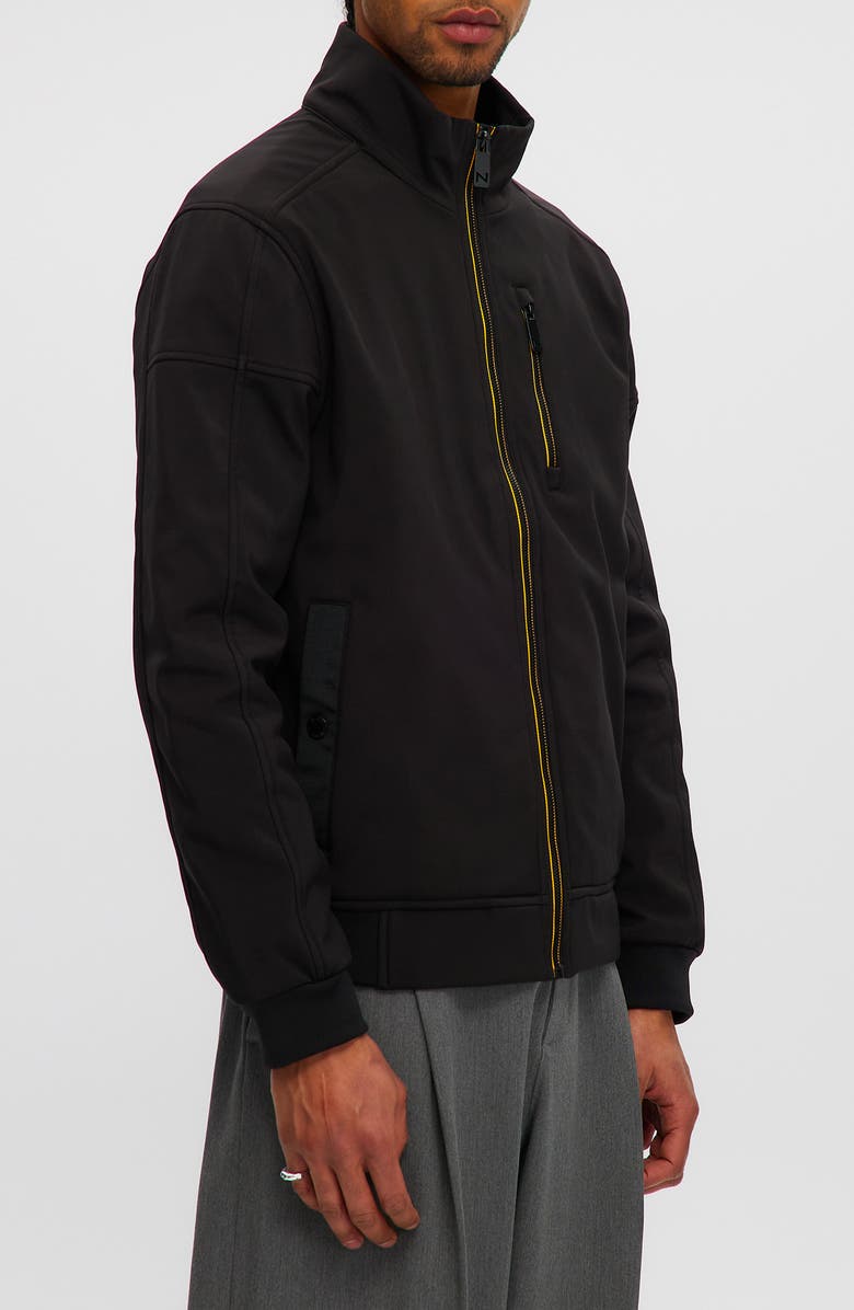 Noize Soft Shell Windbreaker Jacket, Alternate, color, Black