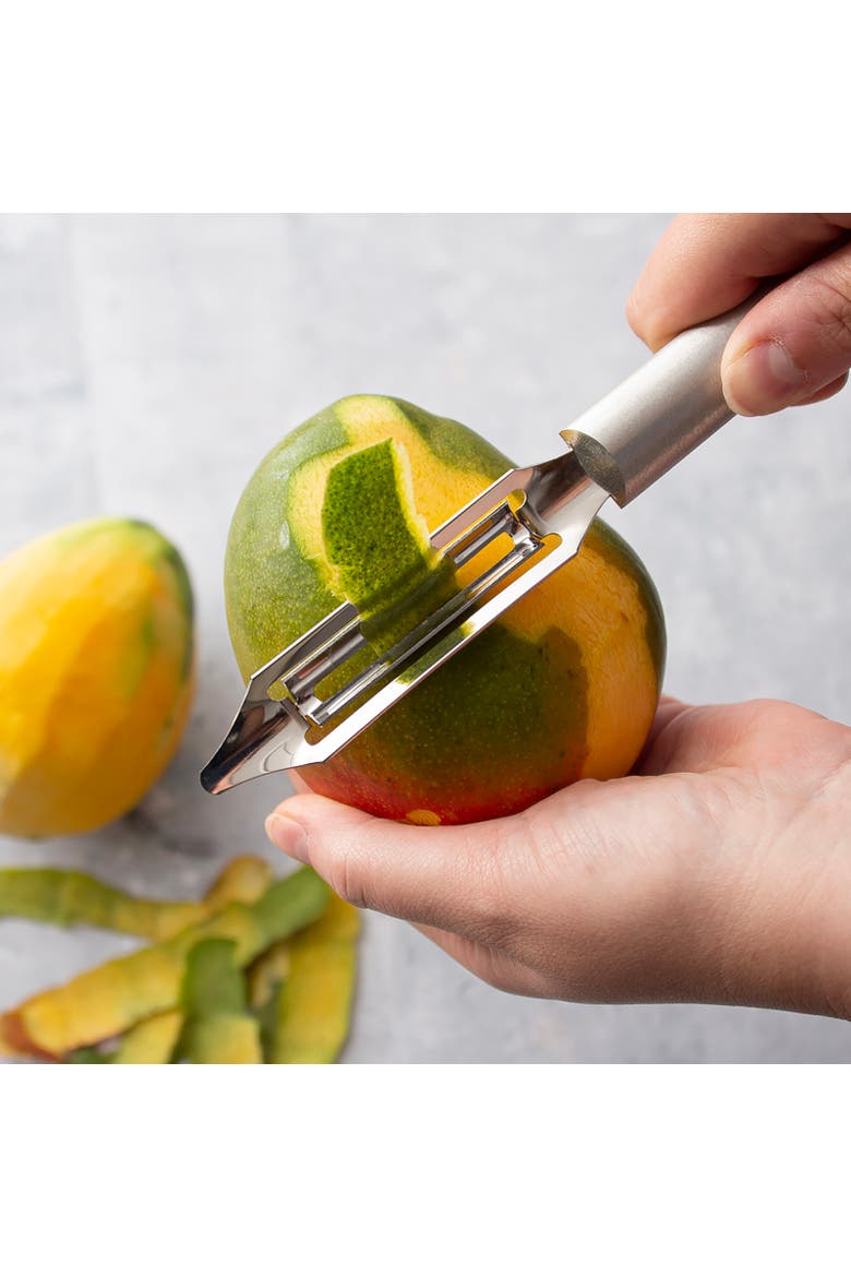 Cutlery 2-Inch Deluxe Vegetable Peeler with Straight Blade, Alternate, color, Silver