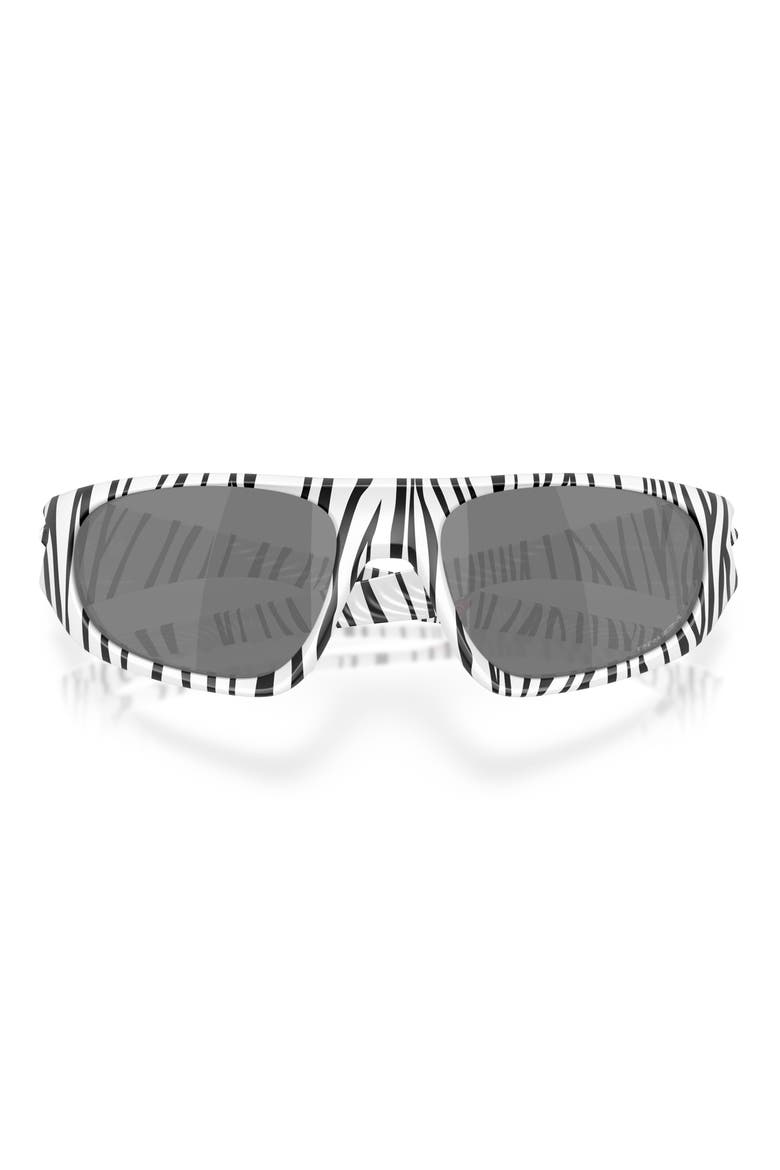 Gender Inclusive Neoforma 60mm Oval Sunglasses, Alternate, color, WHITE BENGAL / PRIZM BLACK