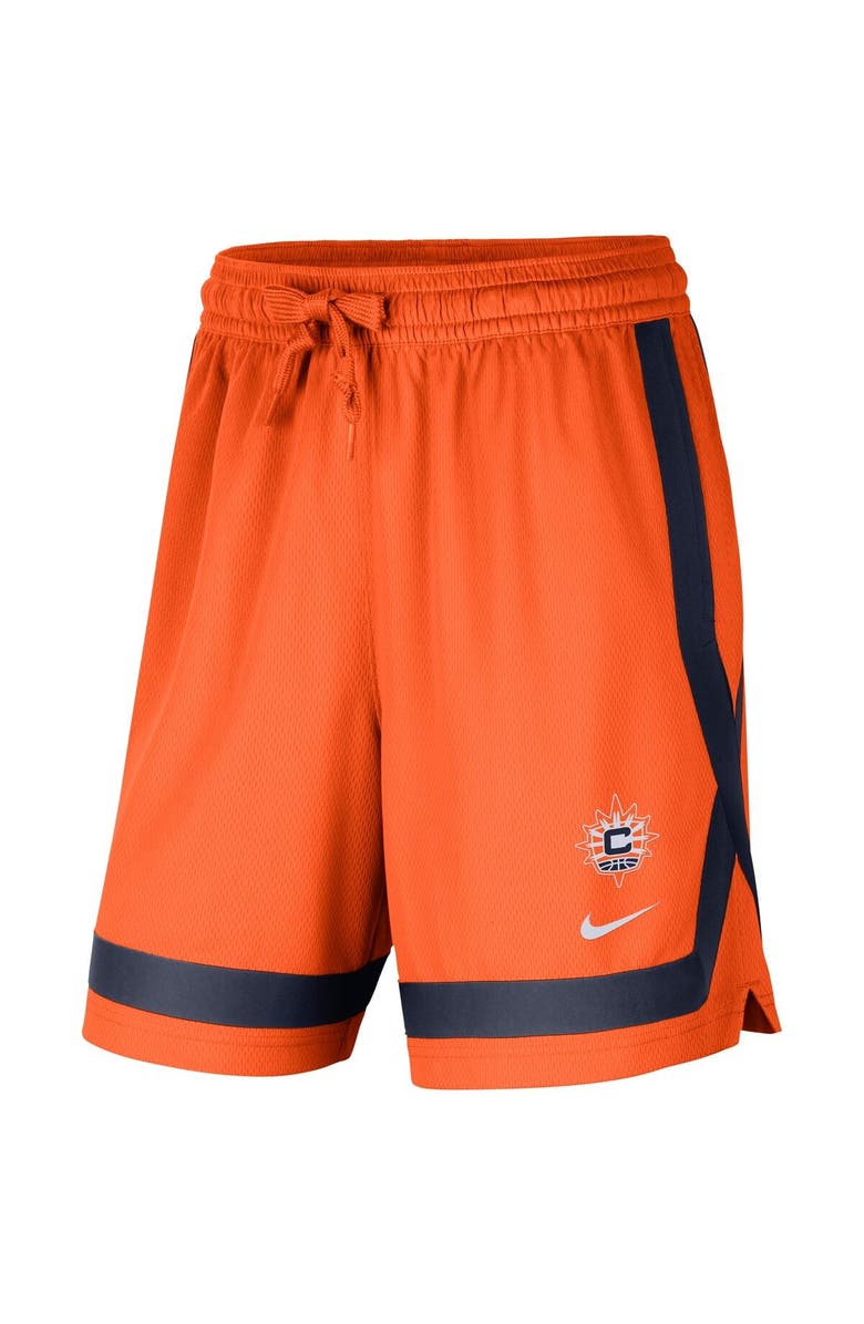 Nike Women's Nike Orange Connecticut Sun Practice Performance Shorts, Alternate, color,