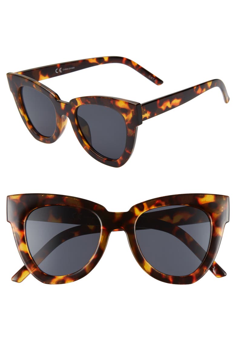 Shady Lady Hayley 50mm Cat Eye Sunglasses, Main, color,