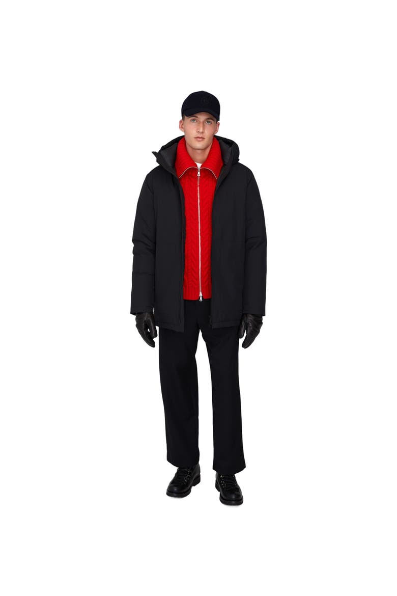 JULES | Hooded Down Winter Jacket, Alternate, color, Black