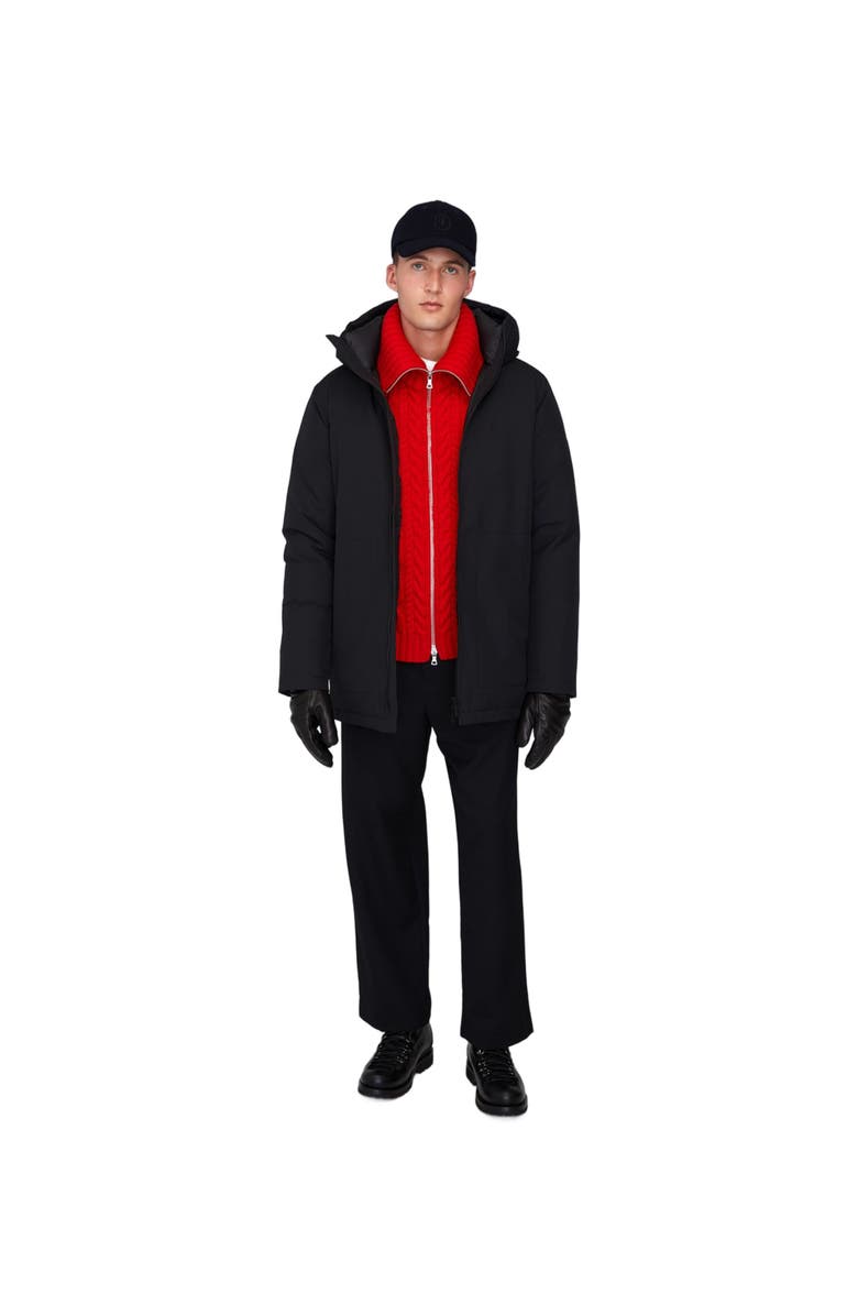 Quartz Co. JULES | Hooded Down Winter Jacket, Alternate, color, Black