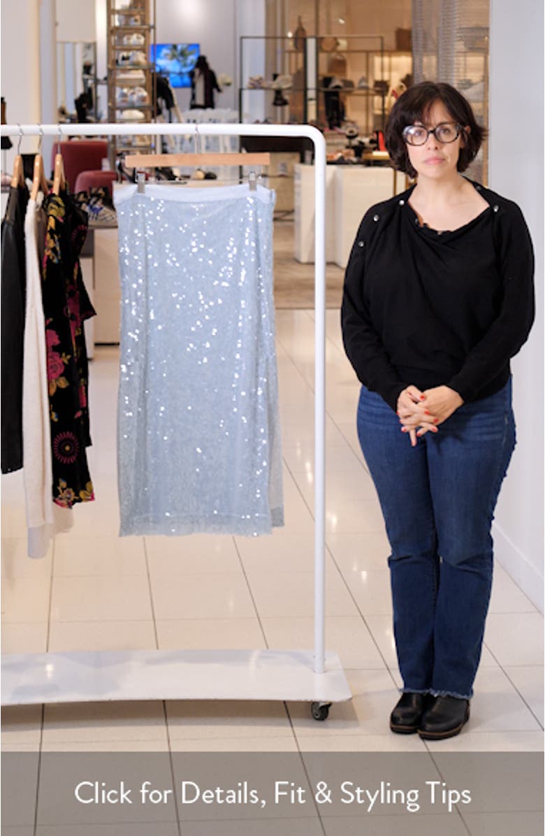 Annita Sequin Midi Skirt, sales video thumbnail