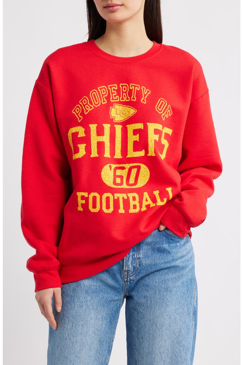 NFL Chiefs Property Graphic Sweatshirt, Main, color, RED