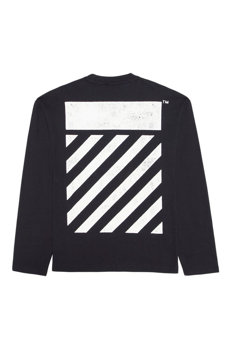 Diag Cotton Graphic T-Shirt, Alternate, color, BLACK