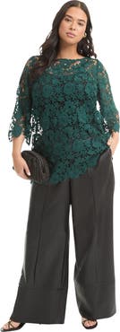 June + Vie Allover Lace Top