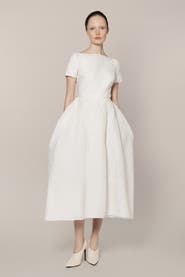 Roksanda Vaela Short Sleeve Bridal Dress