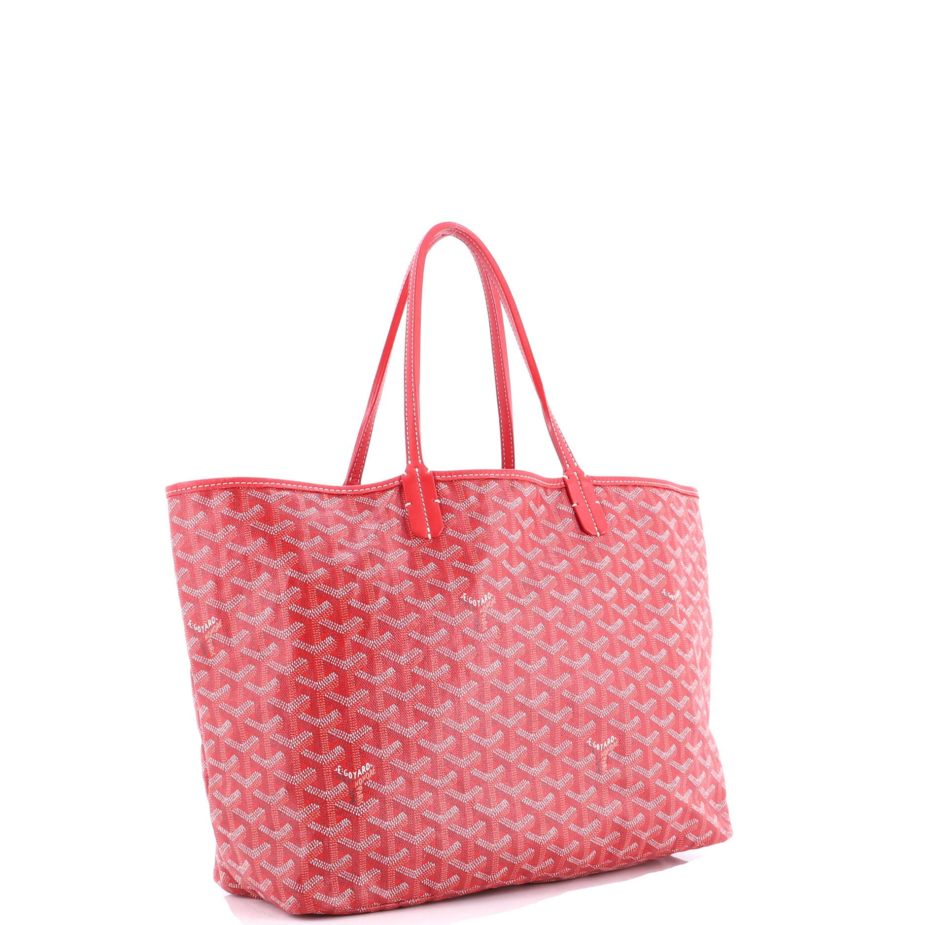 Pre-Owned Goyard Saint Louis Tote Coated Canvas GM, Alternate, color, Red