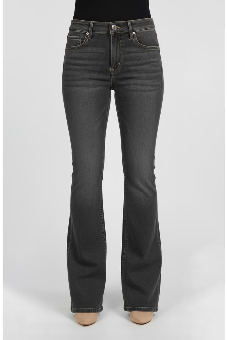The Core Flare Leg Jeans, Main, color, BLACK