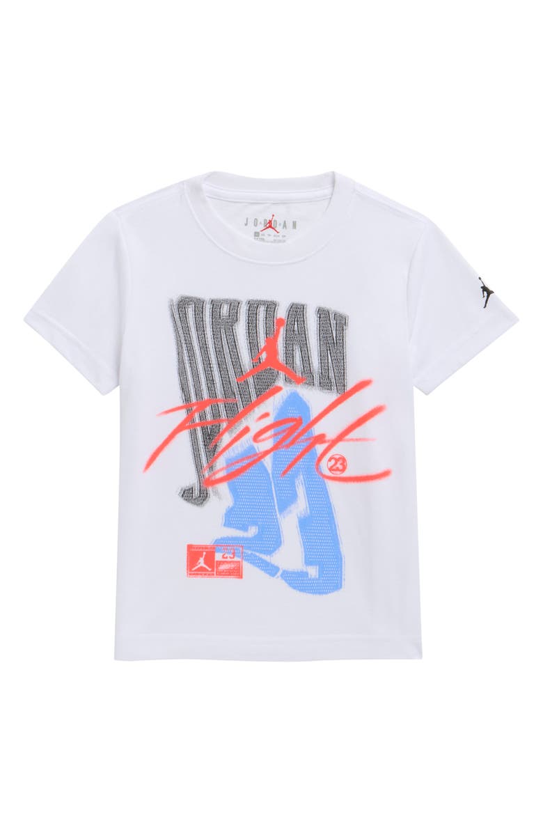 Jordan Kids' Fade Away Flight Graphic T-Shirt, Main, color, White