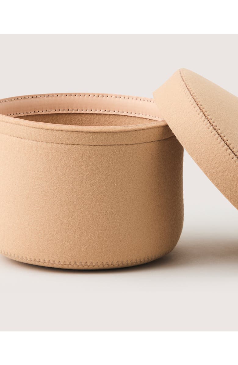 Graf Lantz Merino Wool Small Bin w/ Lid, Alternate, color, Latte