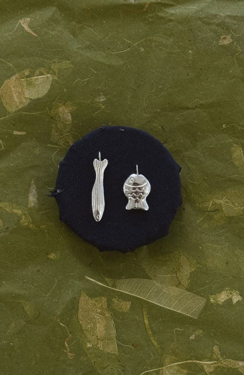 Joiana Jewelry Clio Fish Charm In Silver