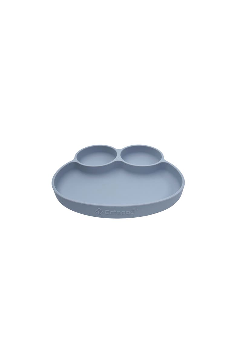 Abiie Octopod Frog Silicone Suction Dish Plate, Alternate, color, Grey