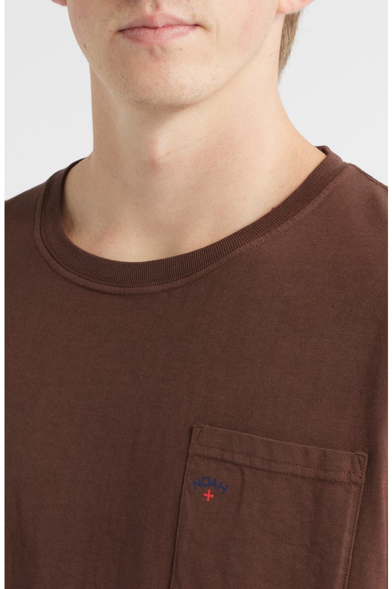 Core Logo Pocket T-Shirt, Alternate, color, CHICORY BROWN