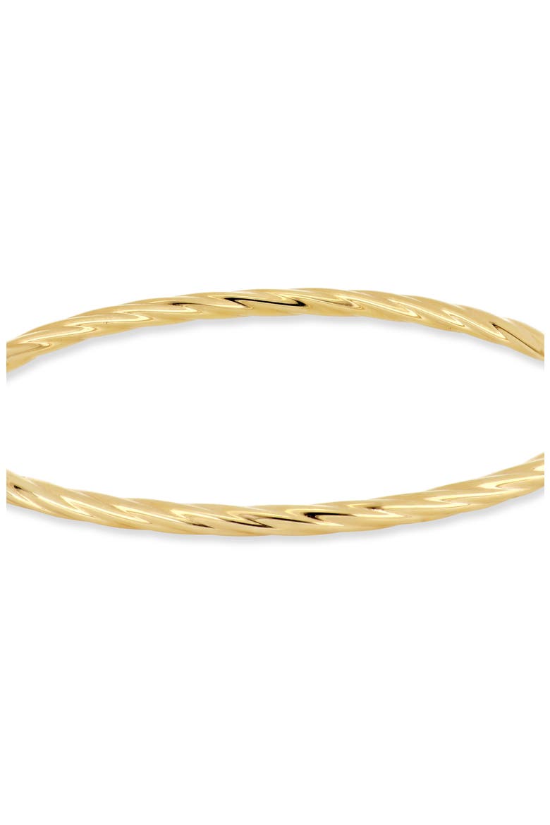 14K Gold Twisted Texture Bangle Bracelet, Alternate, color, 14K YELLOW GOLD