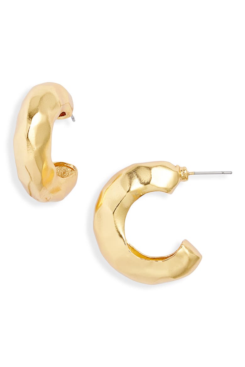 Bubble Hoop Earrings, Main, color, GOLD