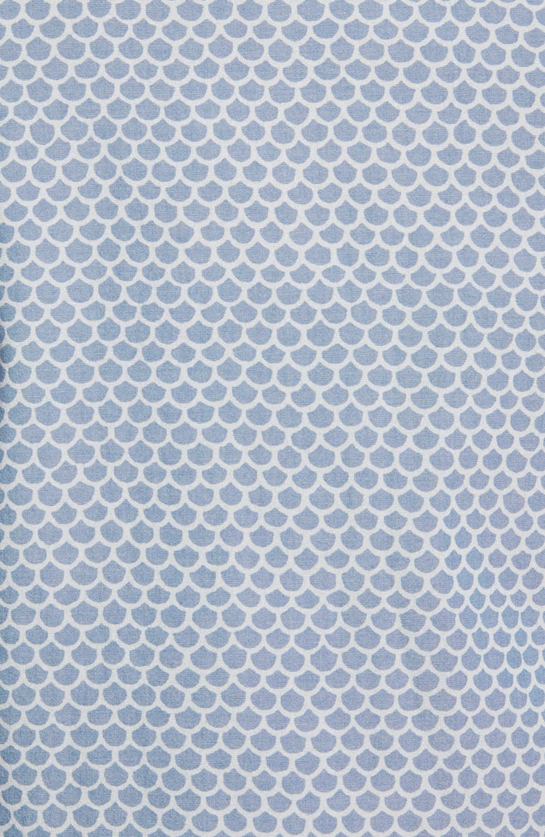 Faherty Playa Regular Fit Print Short Sleeve Button-Down Shirt, Alternate, color, Fish Scale Redux