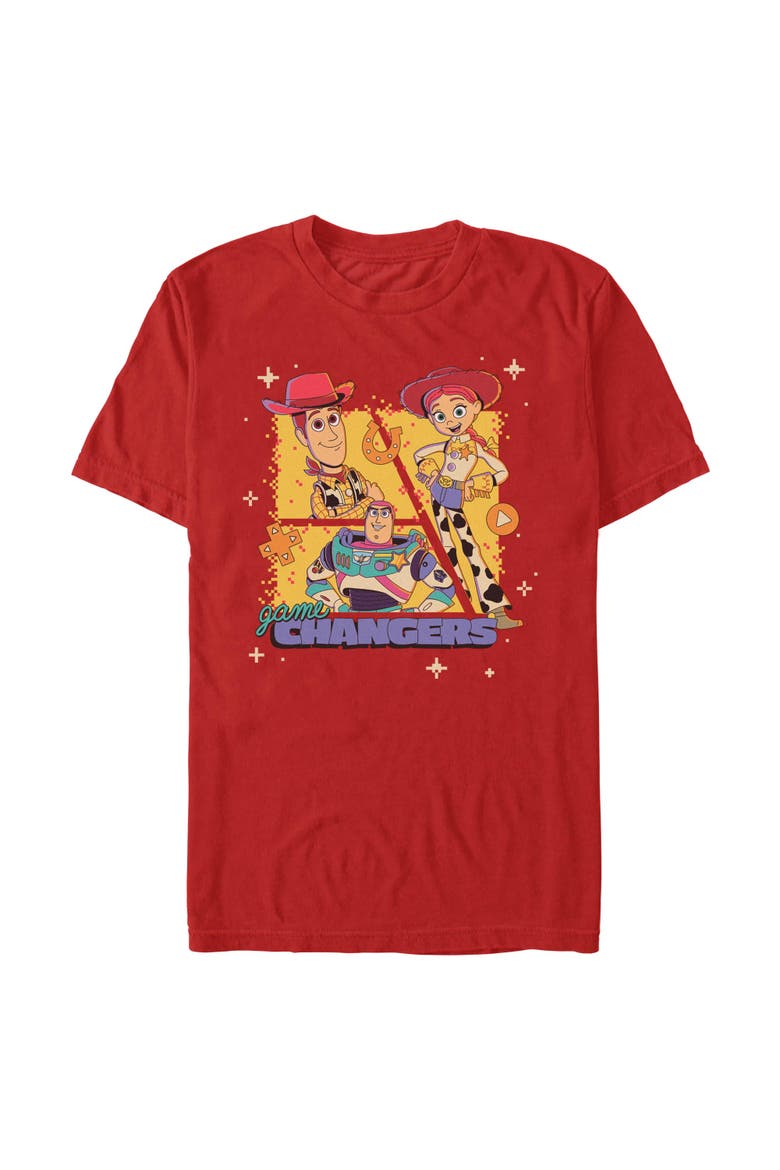 Men's Toy Story 5 Three Friends Game Changers  Graphic T-Shirt, Main, color, Red