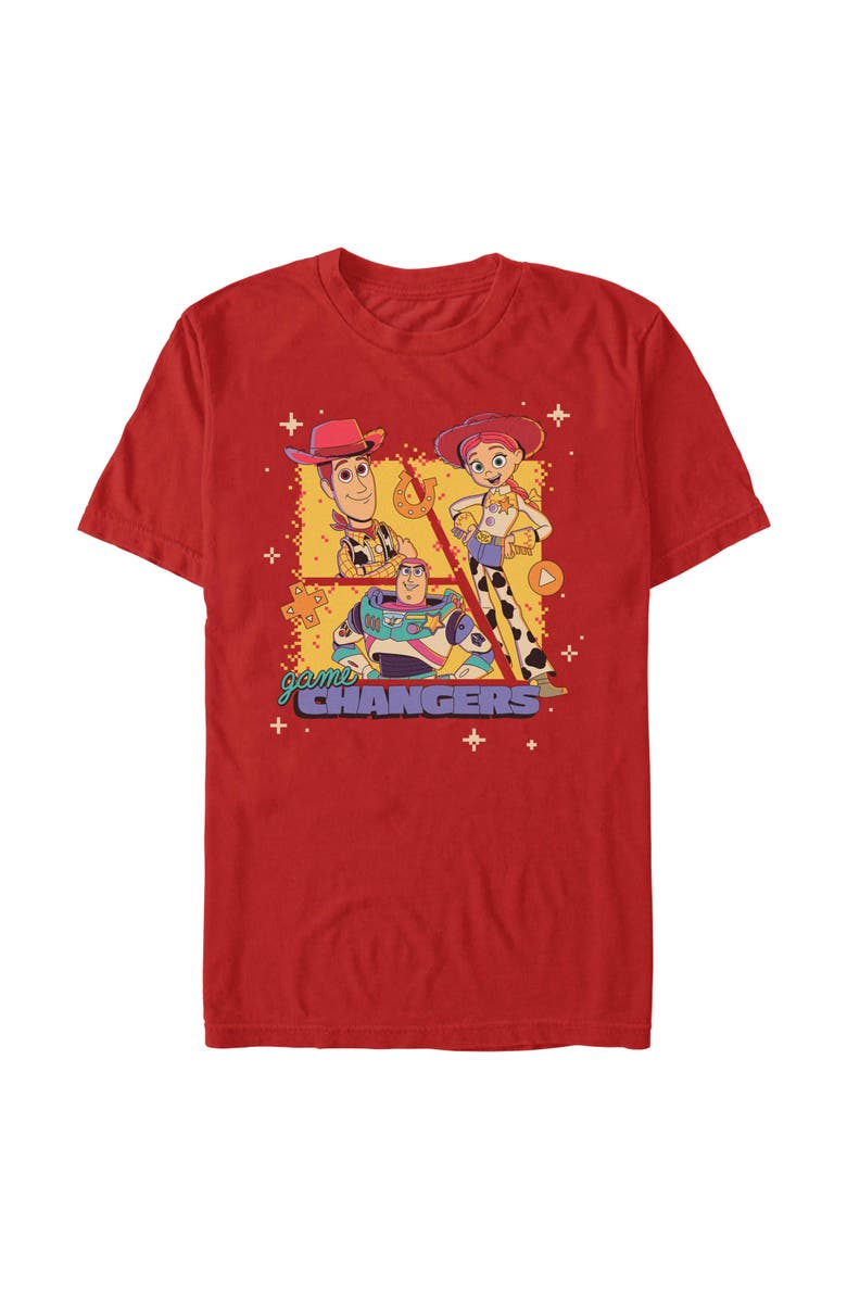 Toy Story 5 Men's Toy Story 5 Three Friends Game Changers Graphic T-Shirt, Main, color, Red