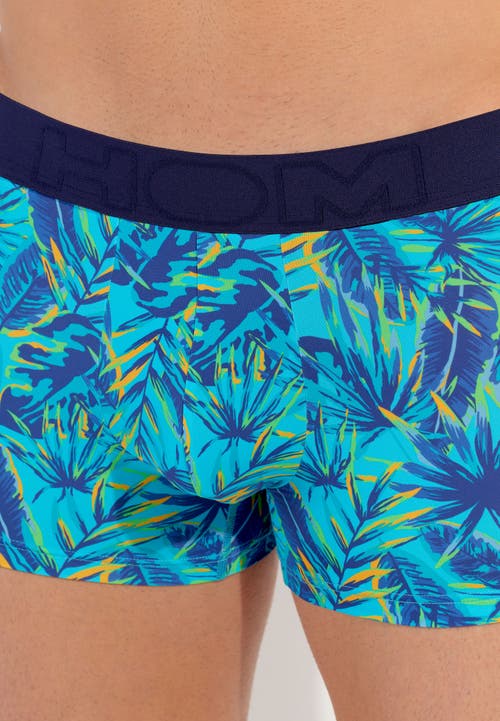 Hom Valley Boxer Briefs In Turquoise Print