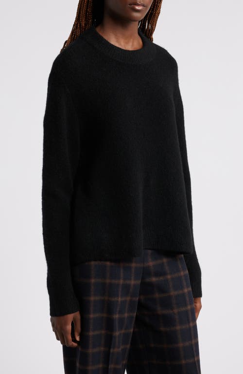 Wyeth Darby Wool & Yak Blend Crewneck Sweater In Black