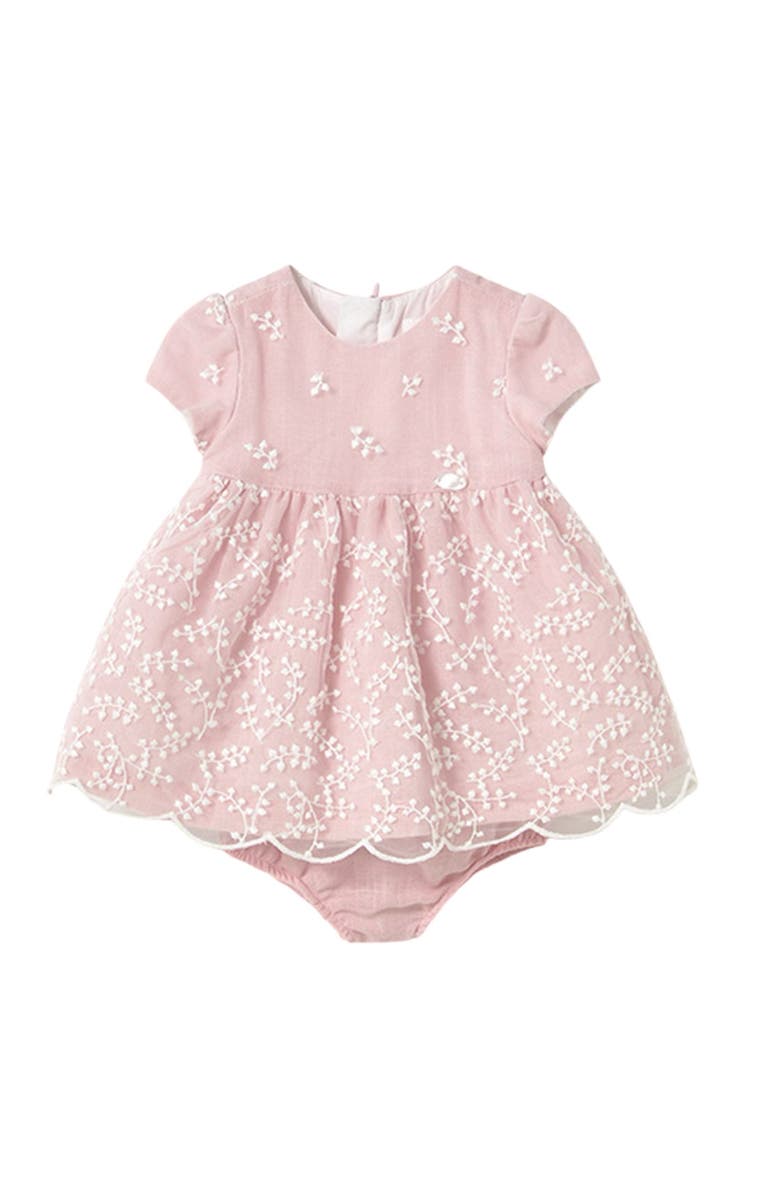 Mayoral Floral Garland Chiffon Dress, Main, color, 