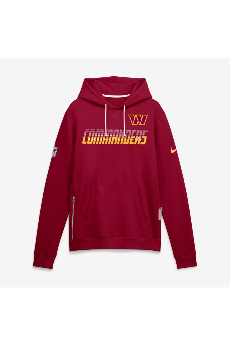 Men's Nike Burgundy Washington Commanders Sideline Standard Issue Top Prospect Dri-FIT Hoodie, Main, color, Burgundy