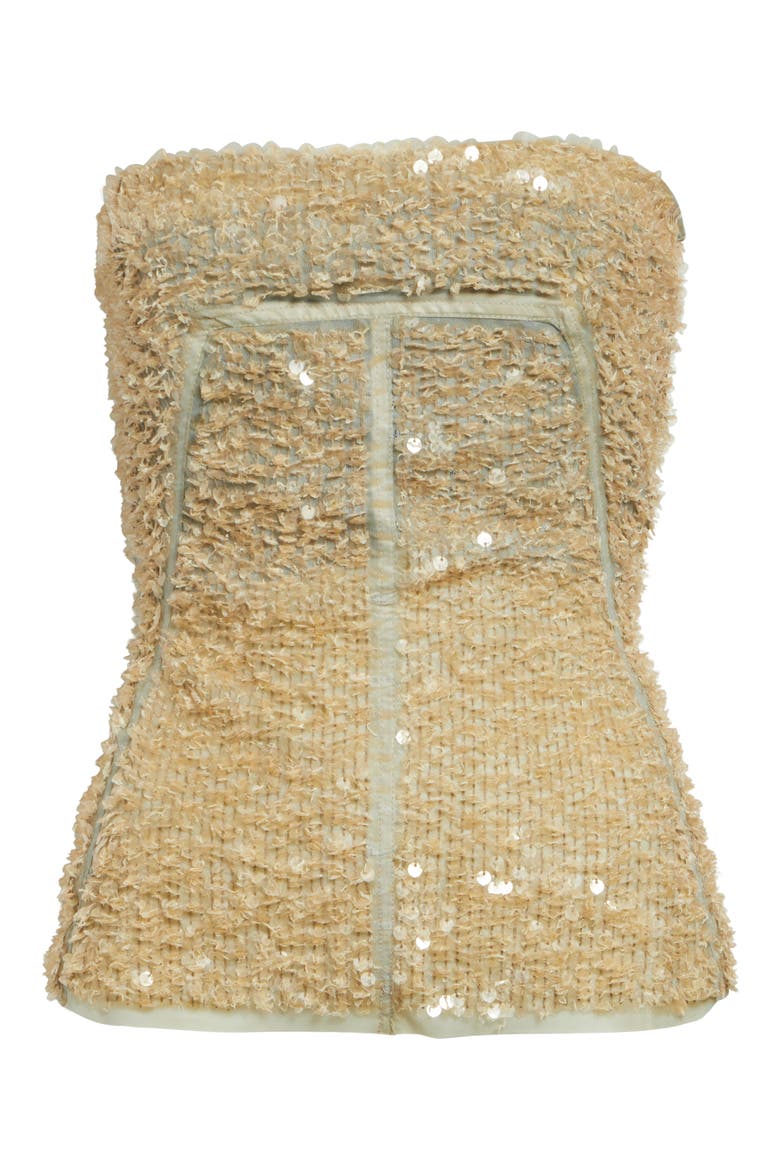 Sequin Tulle Bustier Top, Alternate, color, LIGHT BLUE/ SAND