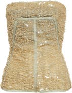 Rick Owens Sequin Tulle Bustier Top