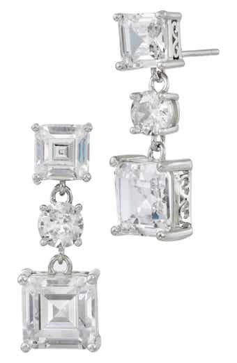 Cubic Zirconia Drop Earrings