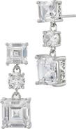 SAVVY CIE JEWELS Cubic Zirconia Drop Earrings