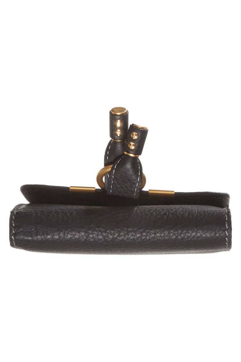 Marcie Leather French Wallet, Alternate, color, BLACK