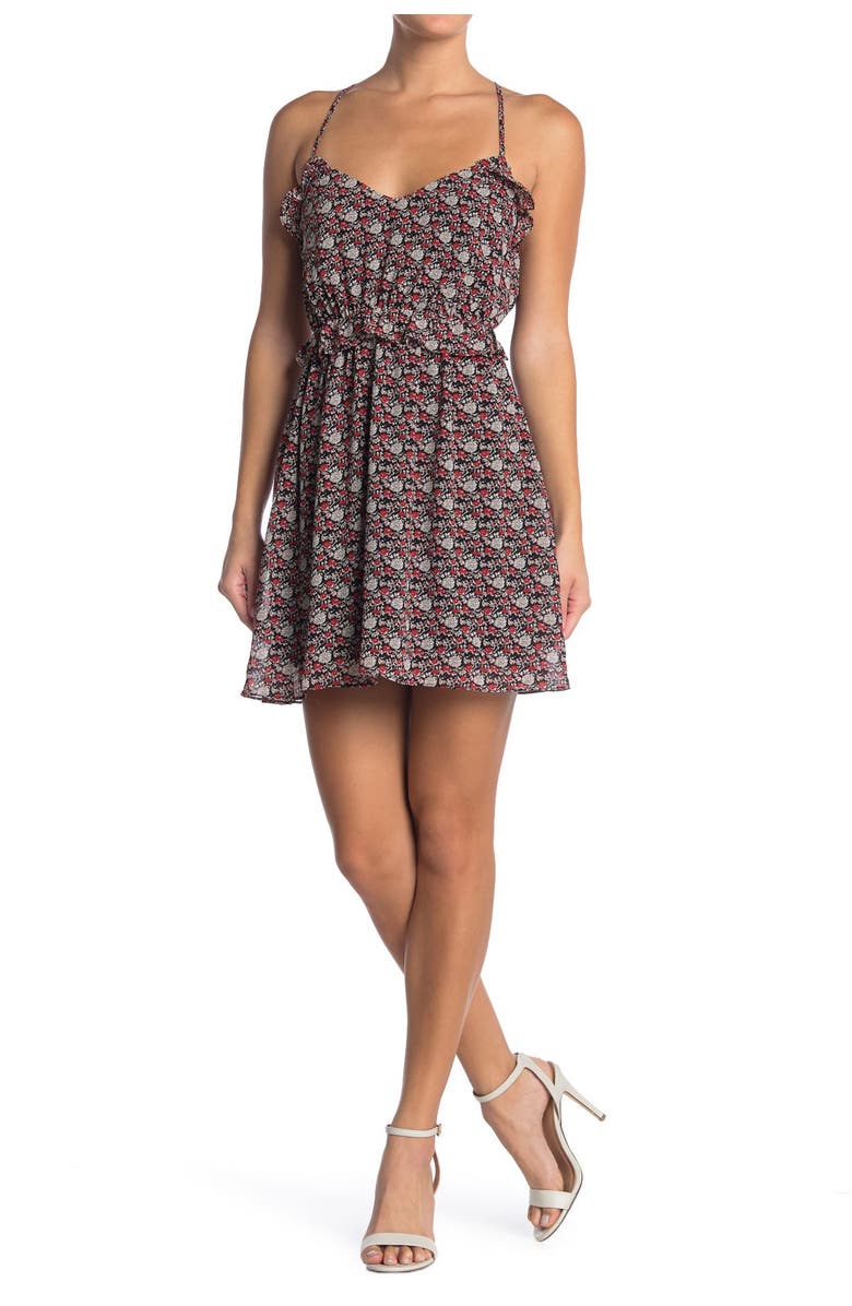 All in Favor Ruffle Mini Dress, Main, color,