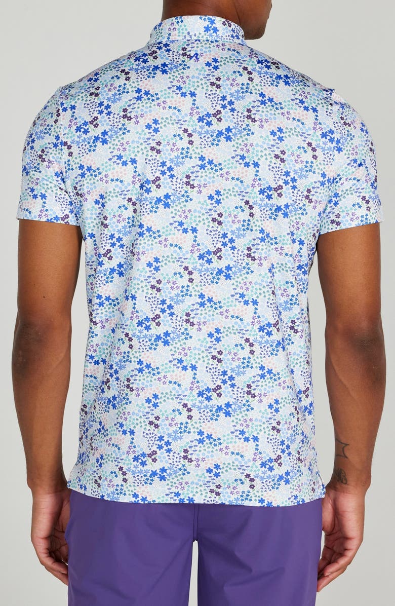 Redvanly Rhodes Floral Performance Golf Polo, Alternate, color, 