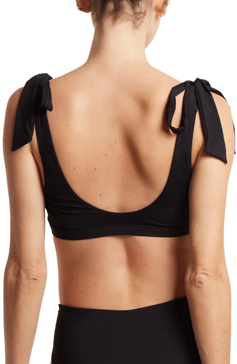 Hanky Panky Swim Scoop Bikini Top, Alternate, color, Black