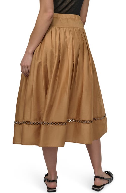 Dkny Drop Waist Cotton Voile Skirt