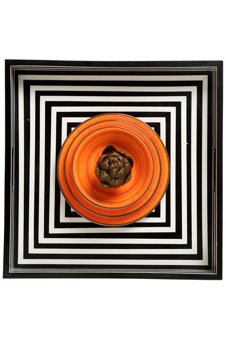 St. Tropez Salad Plate, Alternate, color, ORANGE